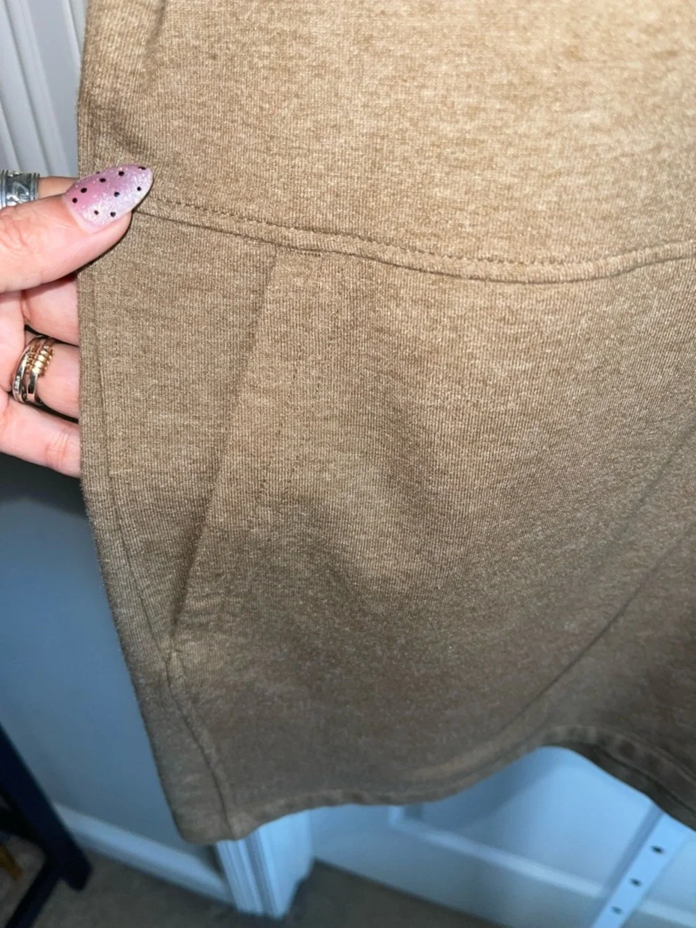 The North Face Women’s Tan Short Sleeve Sweatshirt Top Size Large - Picture 4 of 5